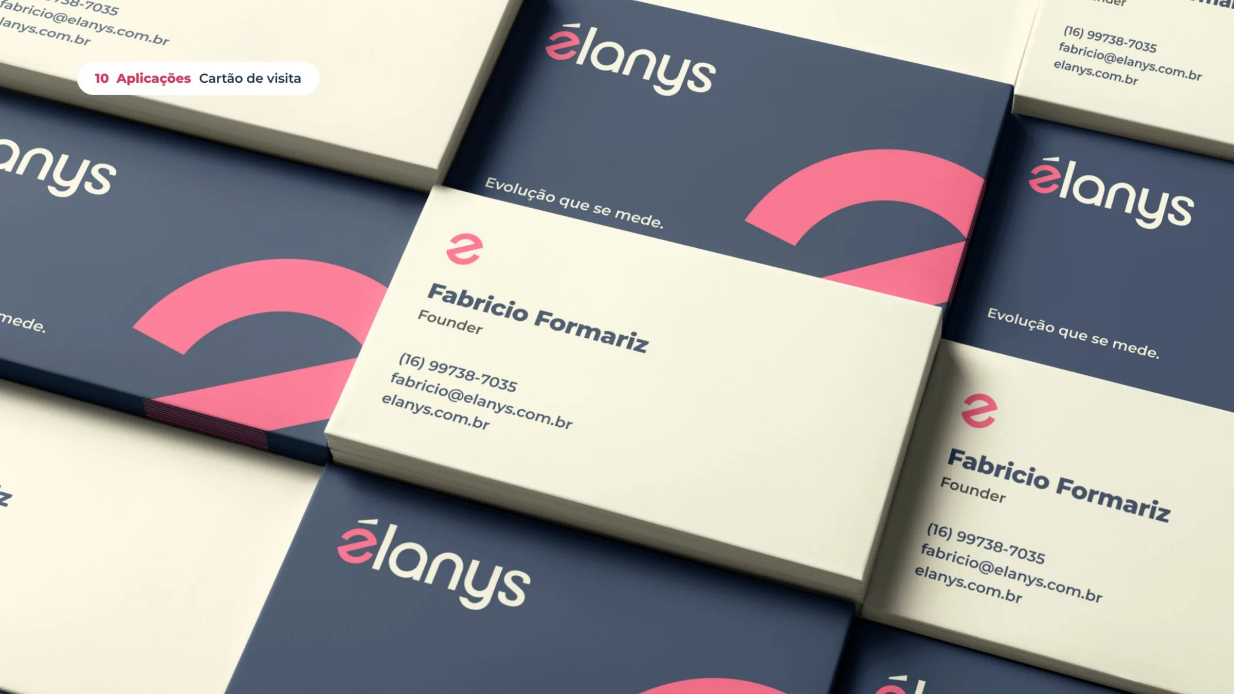 Mockup dos cartões de visita