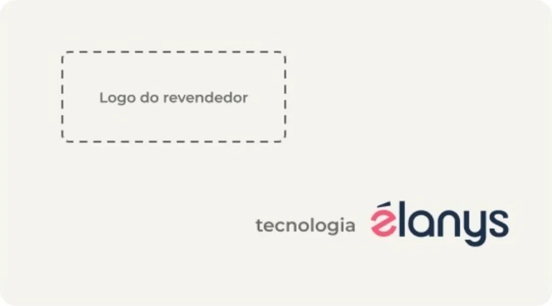 Logo do revendedor com o selo tecnologia Élanys